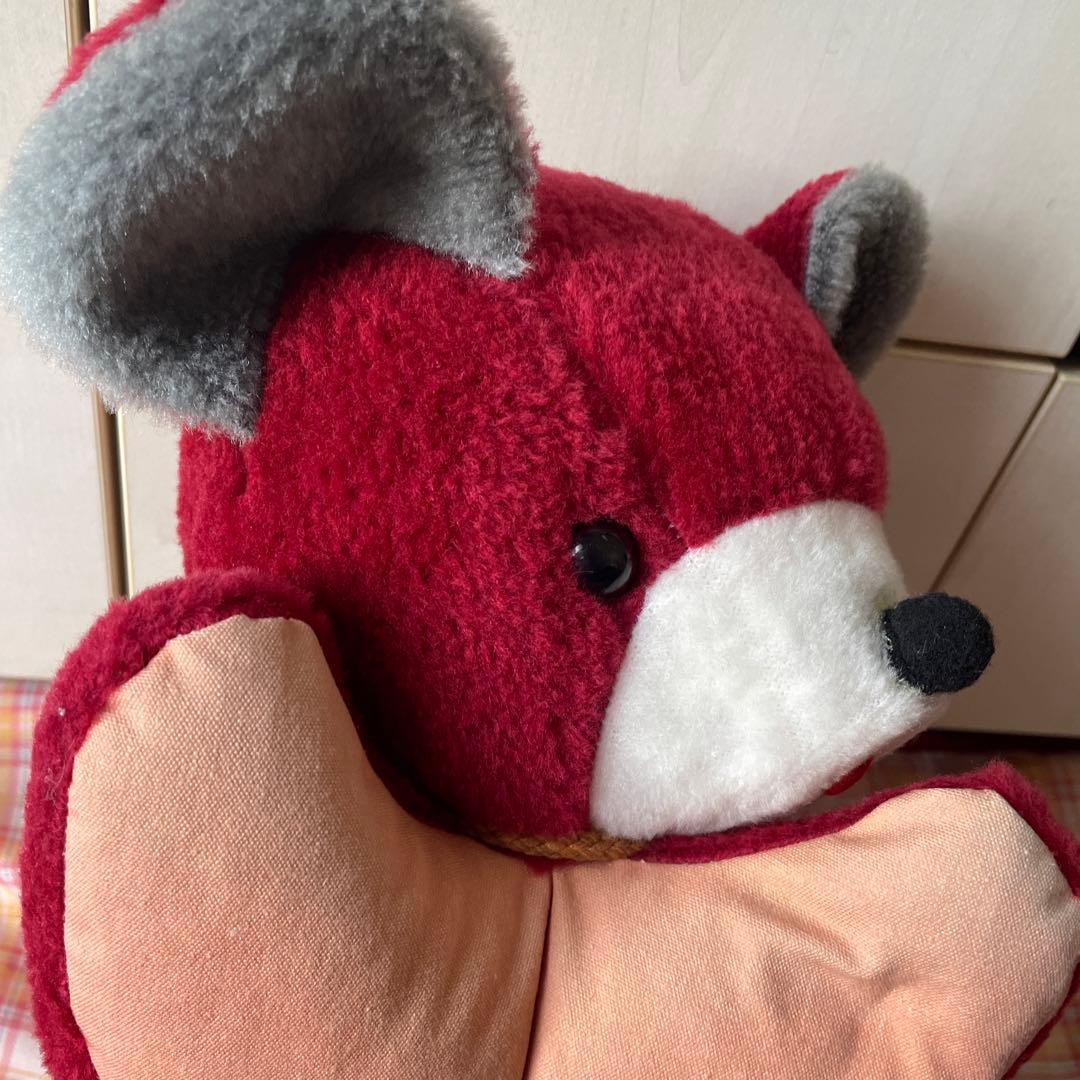 くま ベロ出し 昭和レトロ 当時物 昭和 ぬいぐるみ 舌 ベロ 寝そべり