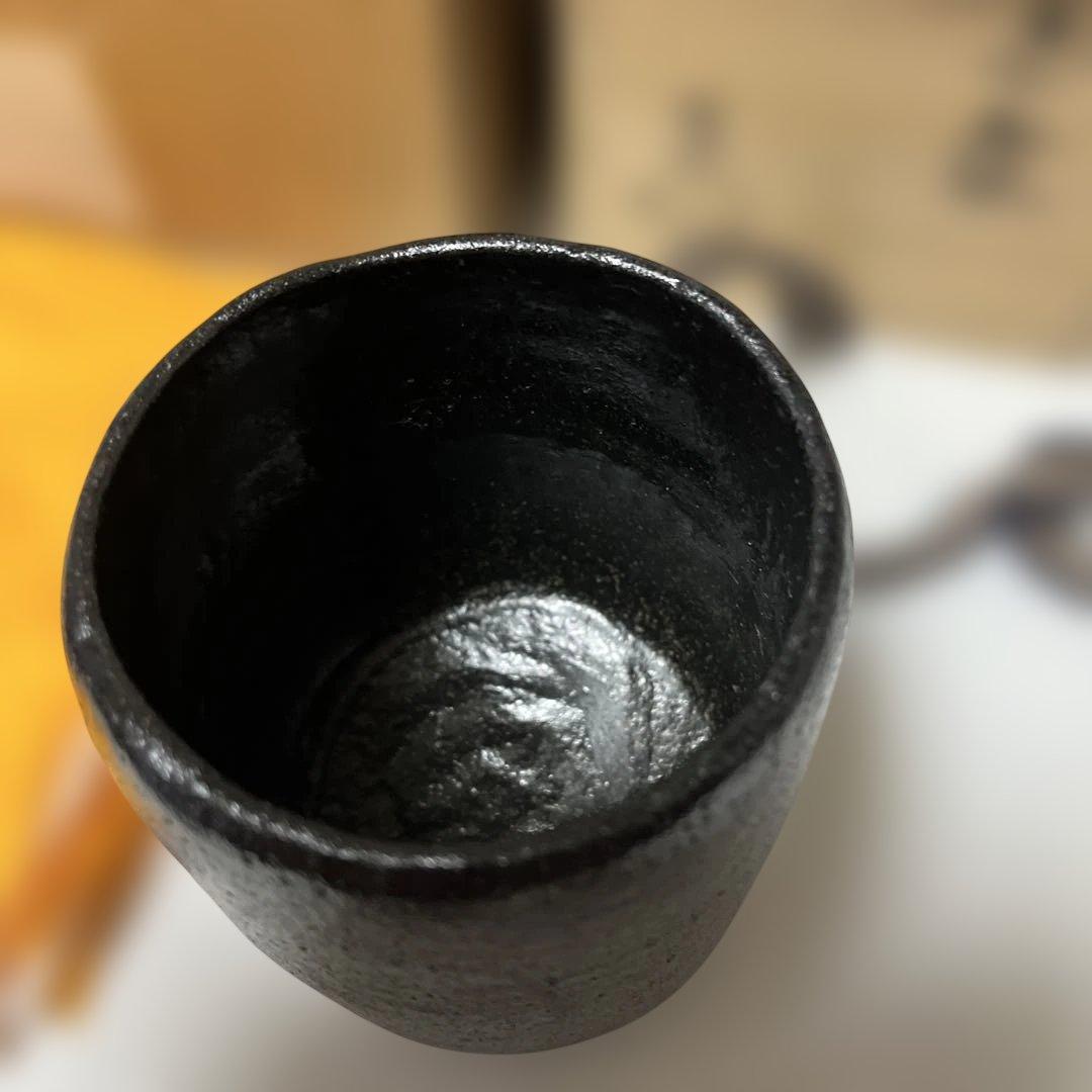 茶道具 佐々木昭楽 筒茶碗 長次郎写 風折 - メルカリ