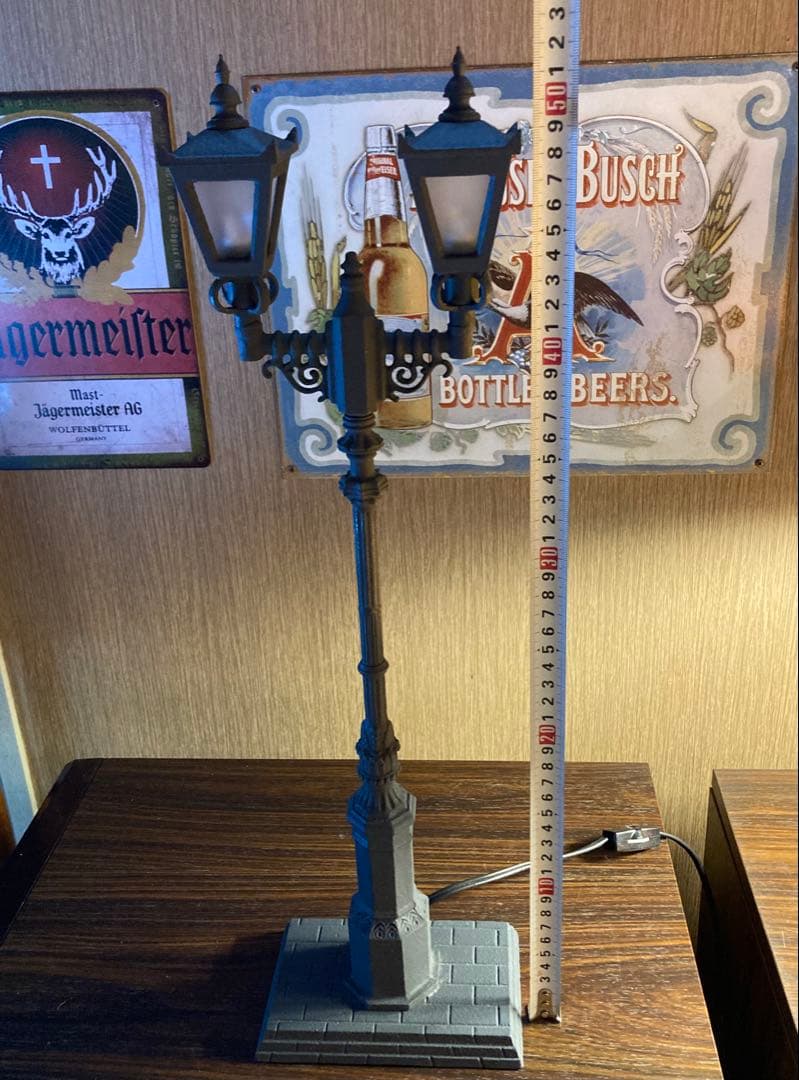 ガス灯 アンティーク ランプ 西洋 街灯 昭和レトロ 置物 オブジェ 外灯
