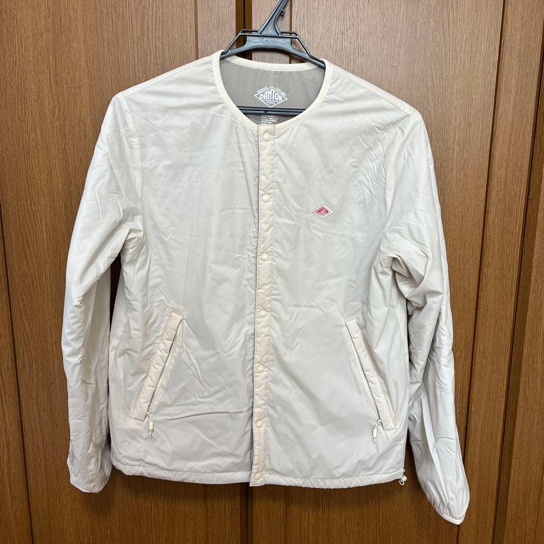 DANTON ノーカラージャケット M アイボリー Danton（ダントン） ジャケット ノーカラージャケット フリースノー