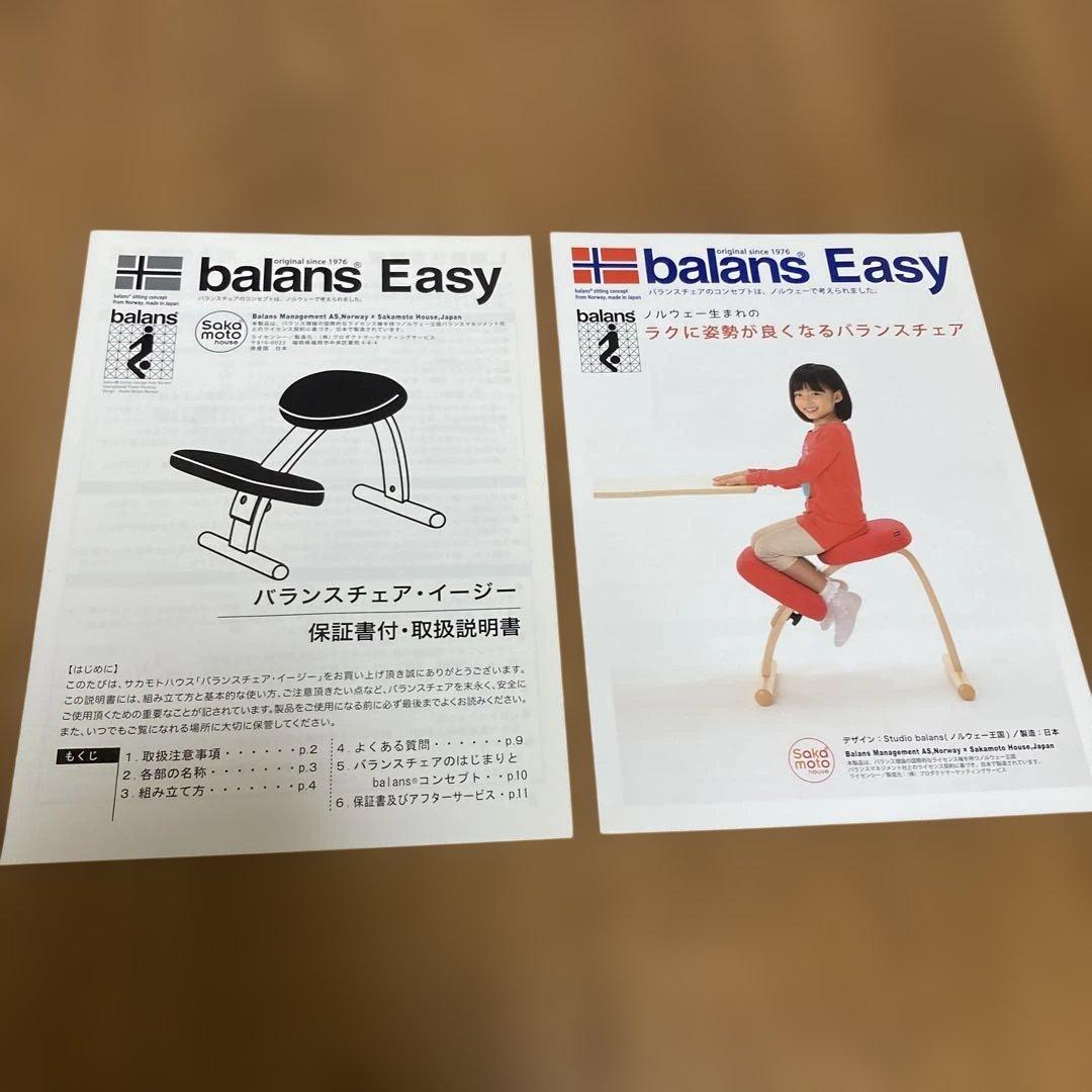 箱・説明書付】バランスチェア・イージー ノルウェー設計 姿勢改善