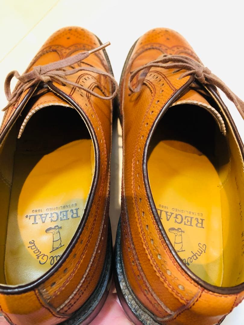 ★美品★定価40,700円！リーガル W105 ウイングチップ 26.5EEE