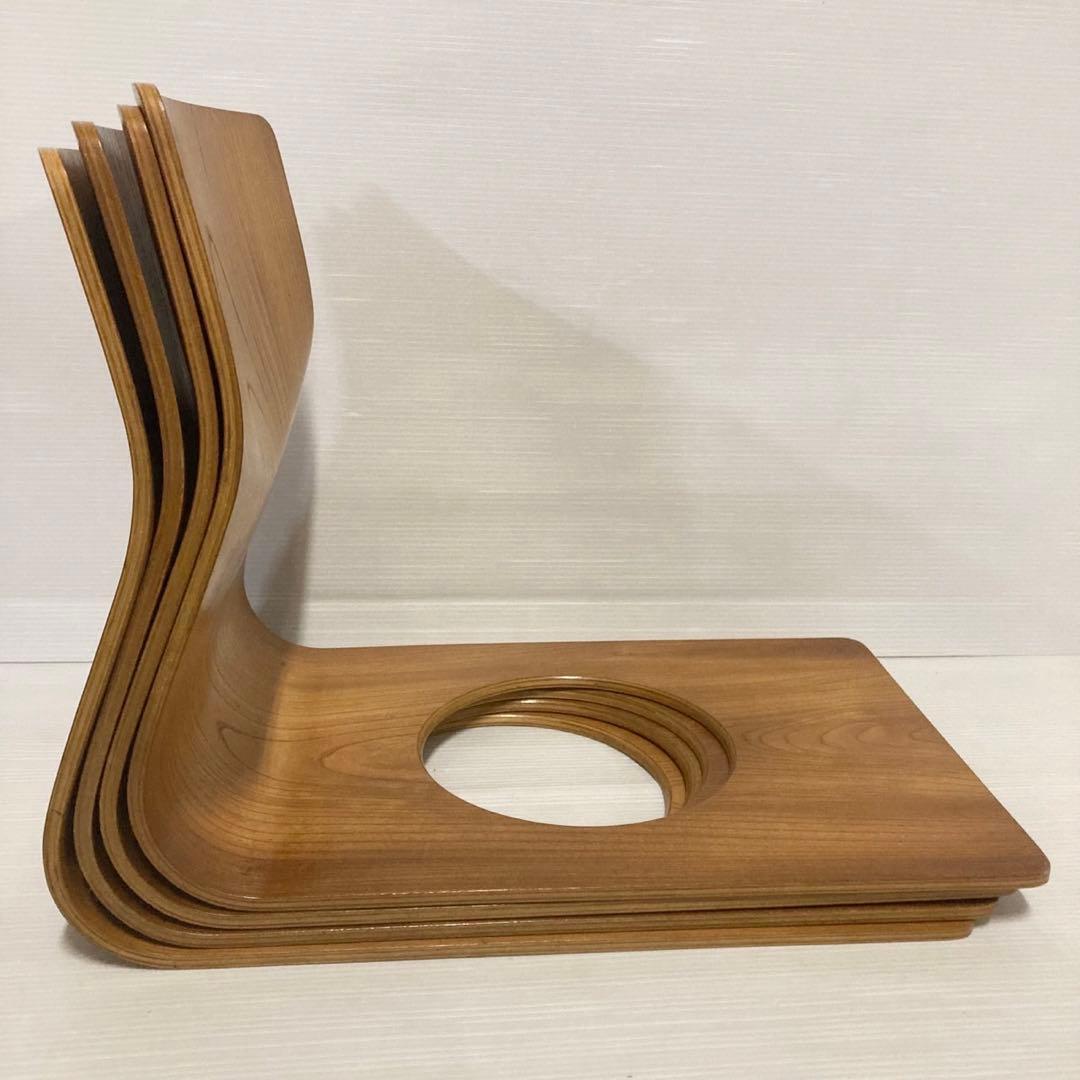 天童木工 Tendo 木製 座椅子 4脚 和室 旅館 - メルカリ