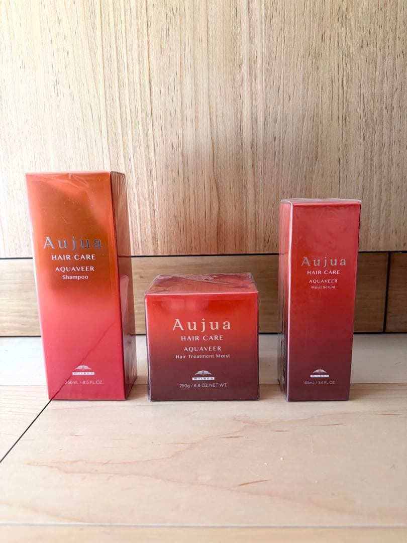 新品★オージュア アクアヴィア シャンプー、トリートメント、セラム3個セット 新品☆オージュア アクアヴィア シャンプー、トリートメント、セラム3