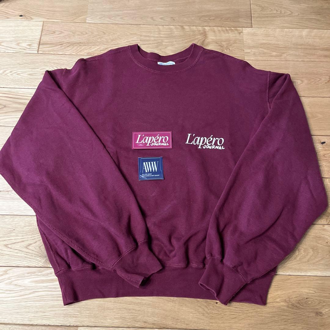 aww magazine L'APÉRO スウェットSWEATSHIRT