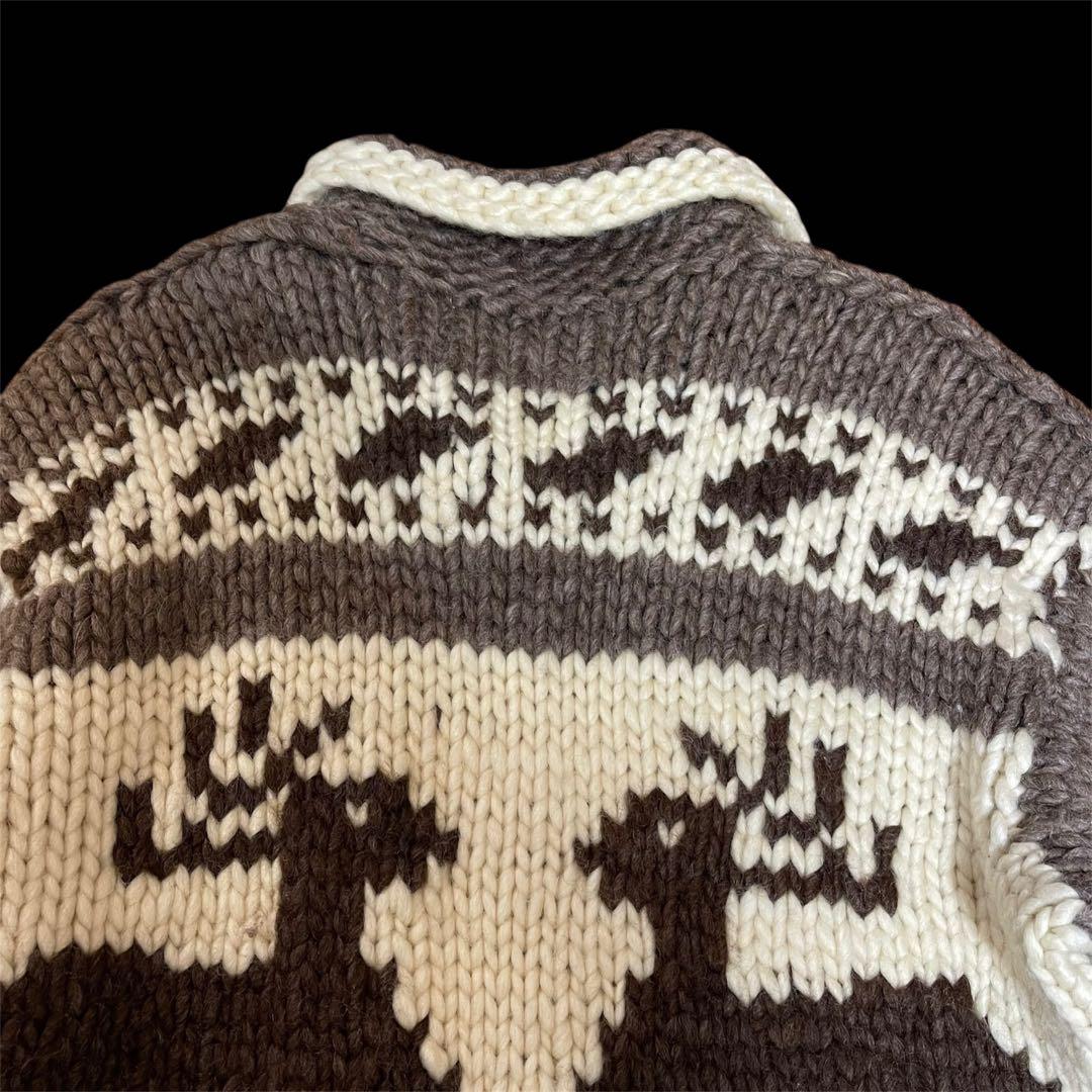 ヴィンテージ カナダ製 トナカイ柄 カウチンセーター 肉厚 - メルカリ