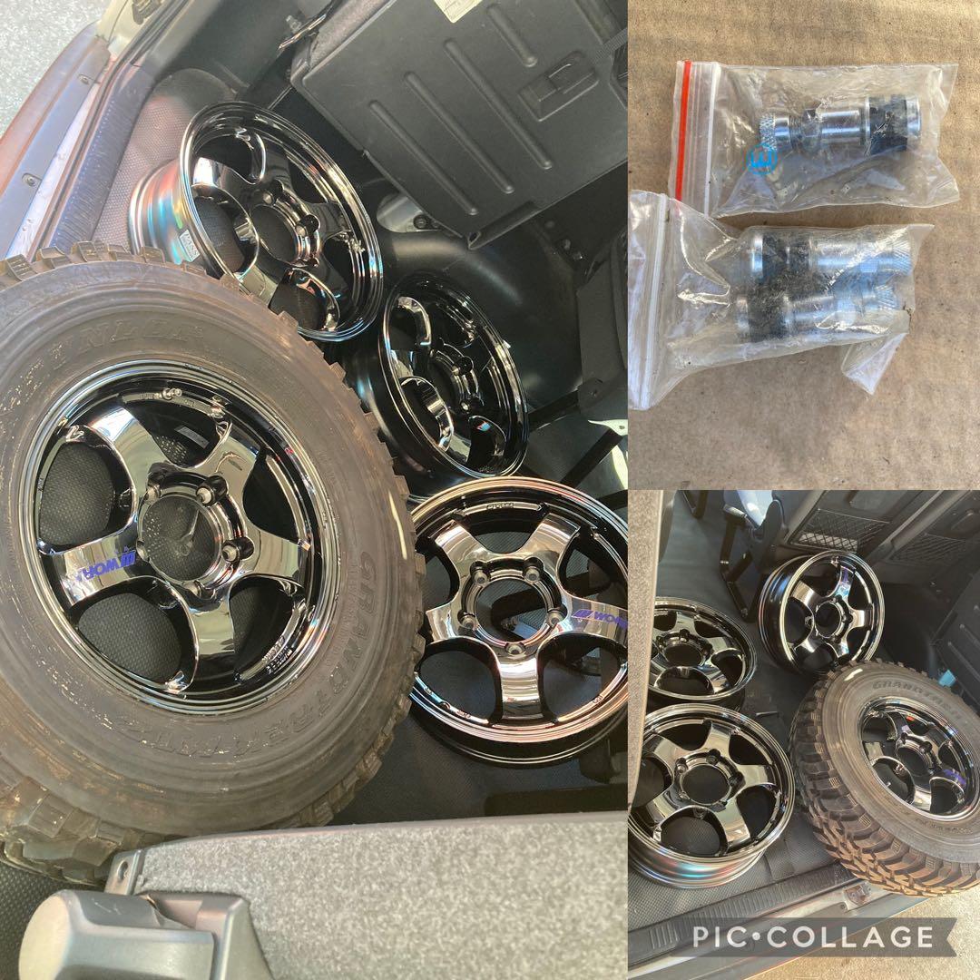 未使用品　WORK 16インチ 5.5J ホイール　タイヤ1本組み　ジムニー等
