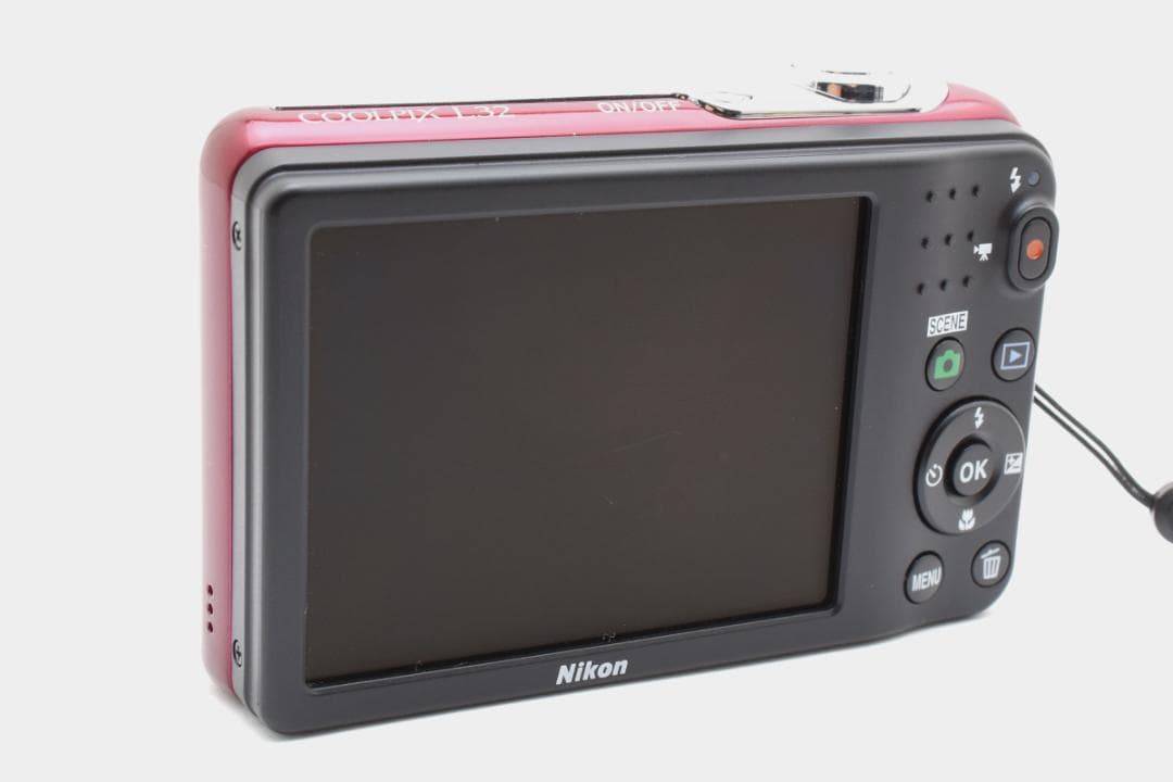 ニコン　Nikon COOLPIX L32 レッド 乾電池仕様 《動作確認済み》