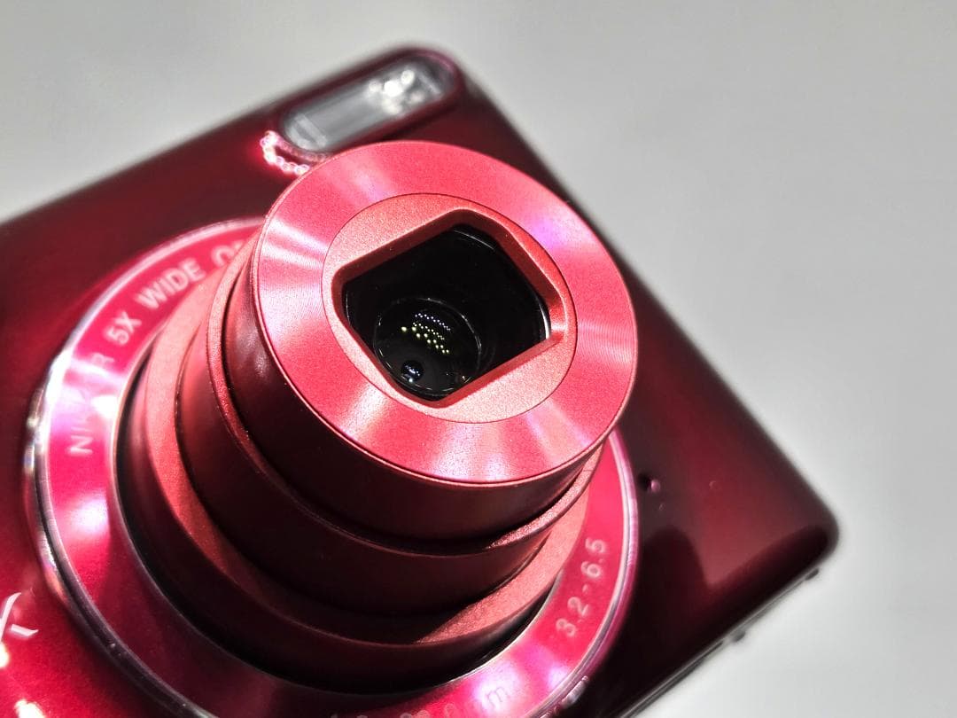 ニコン　Nikon COOLPIX L32 レッド 乾電池仕様 《動作確認済み》