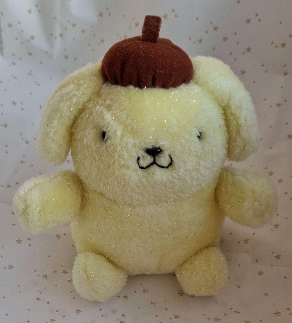 激レア】ポムポムプリンぬいぐるみ平成初期ラメ仕様Sanrio SMILESタグ