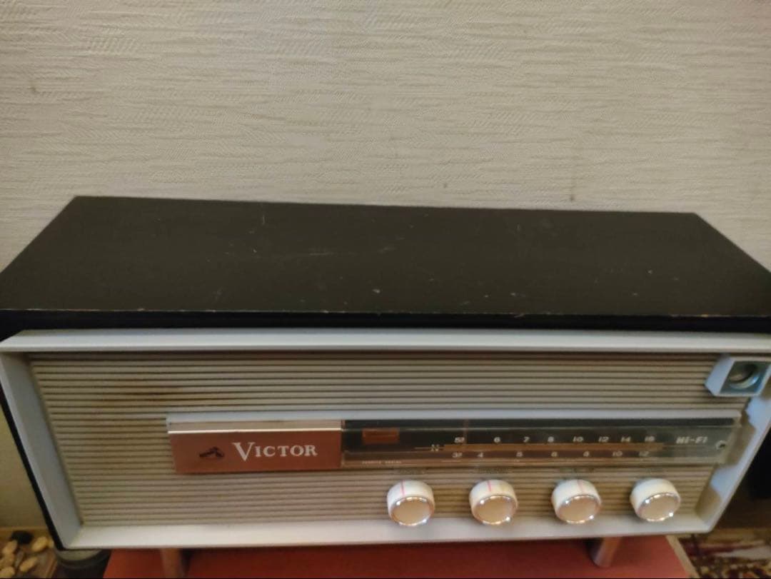 真空管ラジオ ビクター 6A-2601 可動品 昭和30年代 昭和レトロ - メルカリ