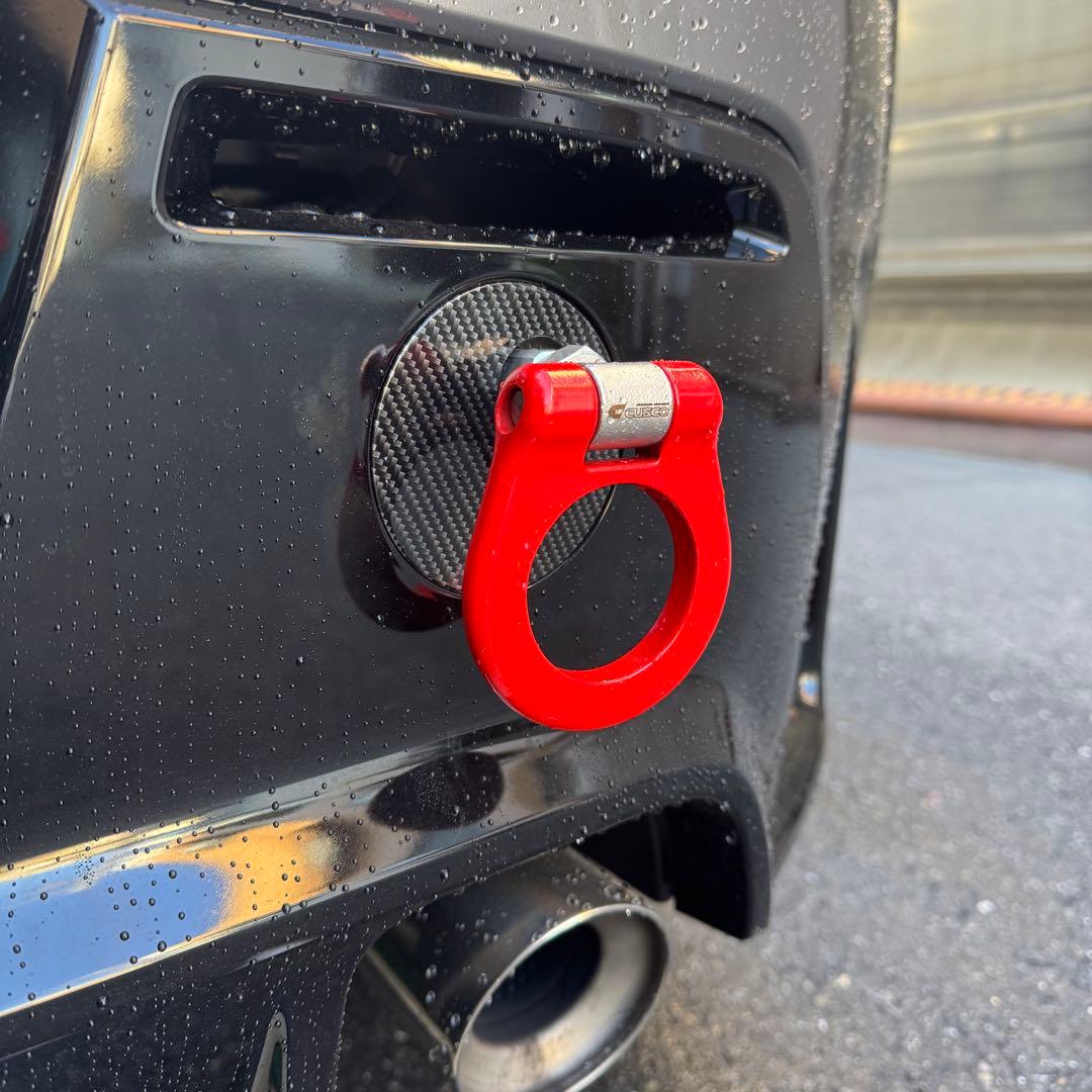 CUSCO GRカローラ 牽引フック 可倒式 リア トヨタ純正カバー加工済み
