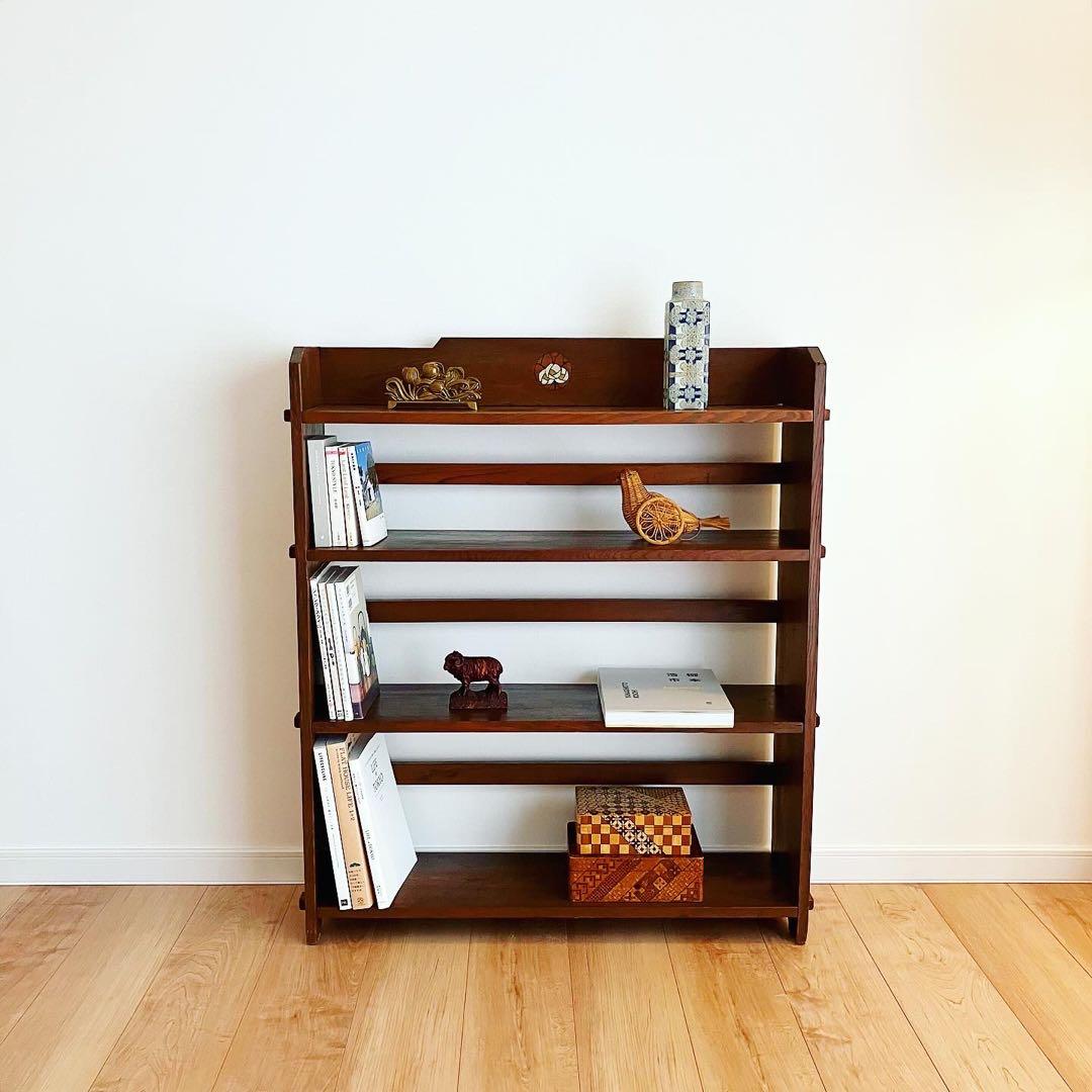 ブックシェルフ　本棚　古家具　古道具　ブロカント　蚤の市　レトロインテリア雑貨 ジャパンヴィンテージ ブックシェルフ 本棚 レトロ 古道具/Retro