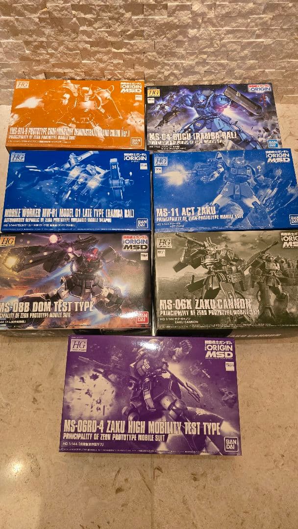 HG ORIGIN MSD MSV ジオン系 ガンプラ14種 - メルカリ