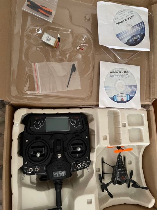 ホビーラジコン walkera QR scorpion  devo7 WALKERA Rodeo 110 + DEVO7プロポ【技適・電波法認証済】 バッテリー