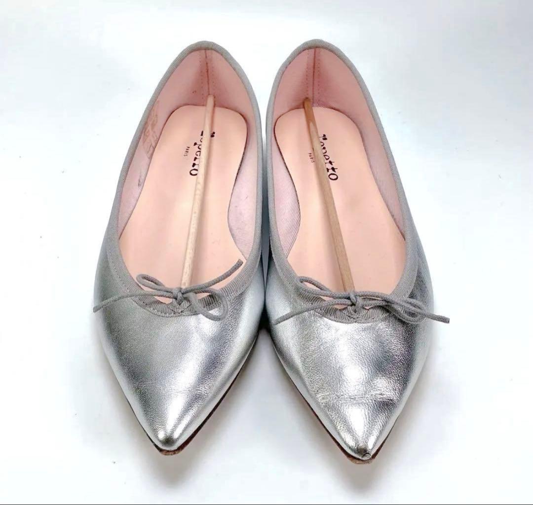 repetto バレエシューズ シルバー 38 最終値下げ - メルカリ