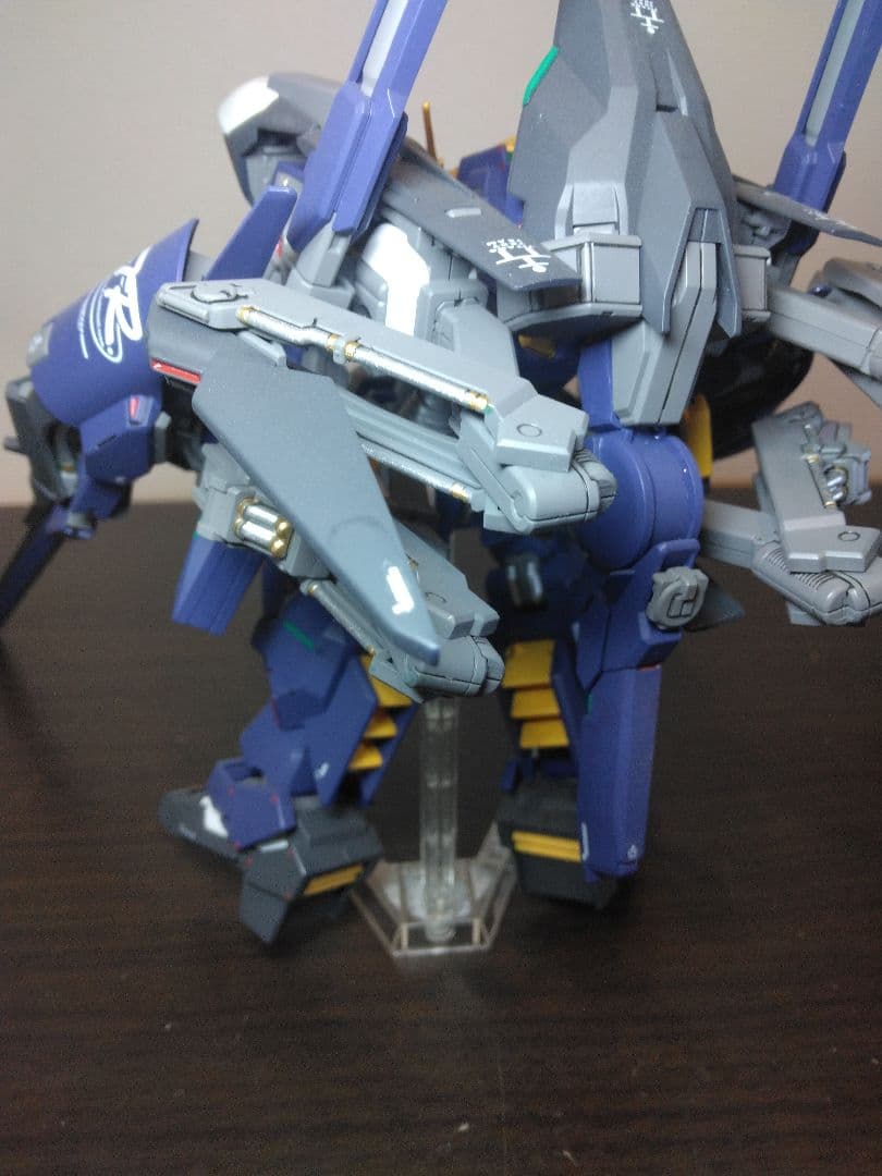 HGガンダムTR-1 ハイゼンスレイ・ラーⅡ全塗装完成品 改造品 台座付の