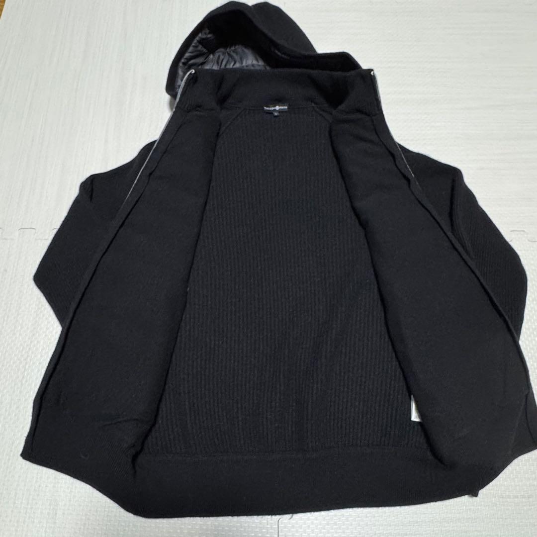 SEASON 高島屋 フード付ニットブルゾン カシミア 黒 Lサイズ STYLE LAB