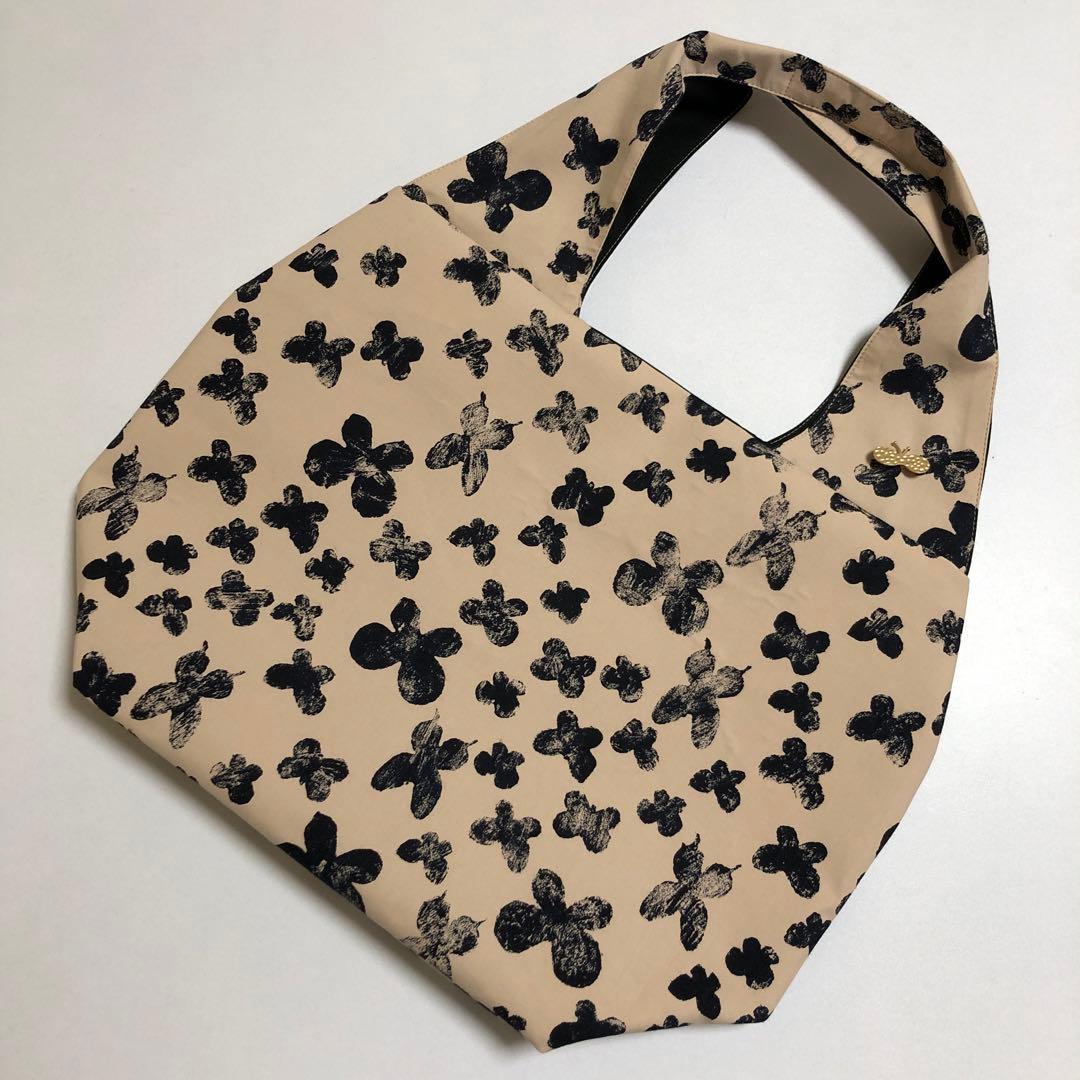 グランドトート&ブローチ♡ミナペルホネン 《memoria全面＊ベージュ》