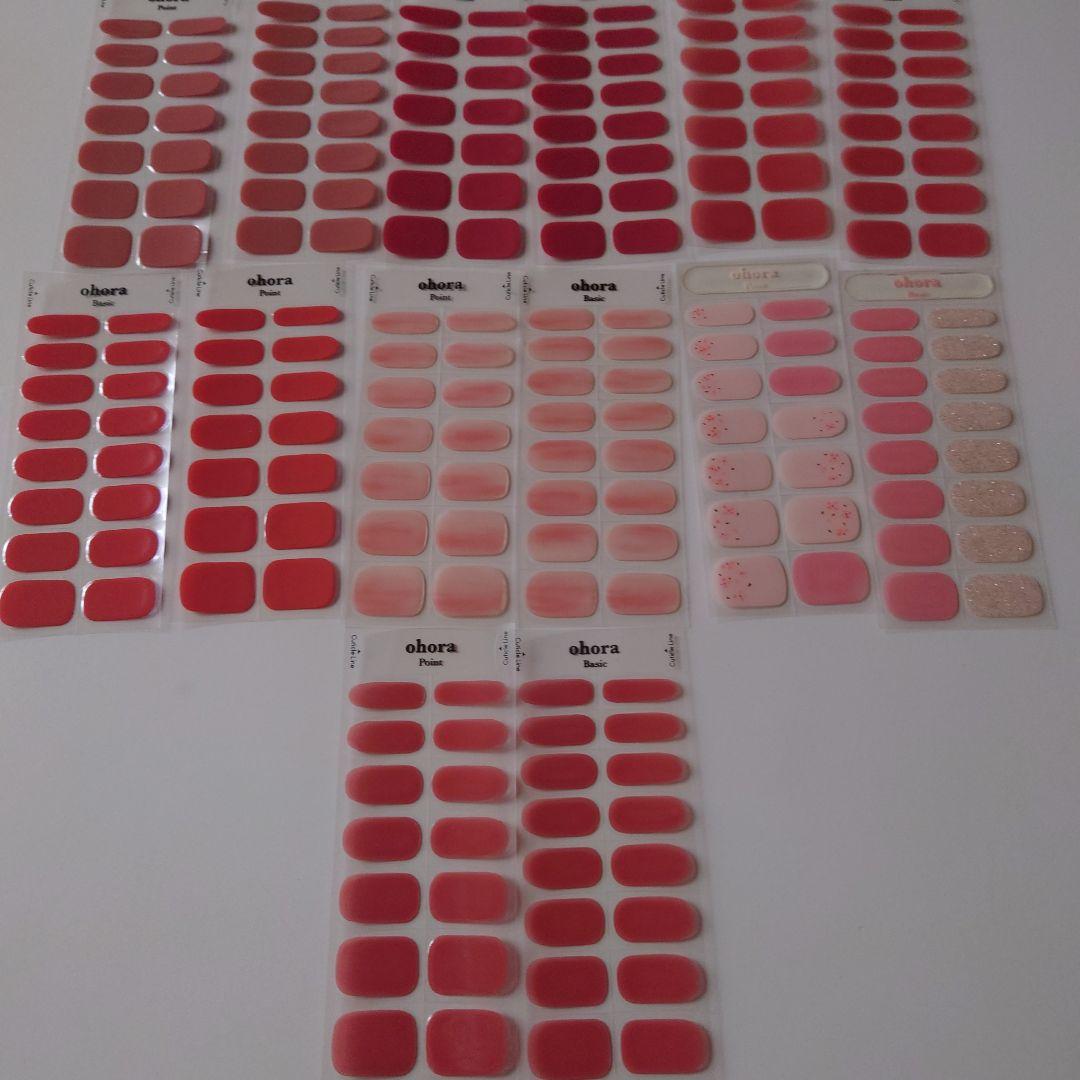 ohora ネイルシール セット 多色まとめ売り新古100シート - ジェル