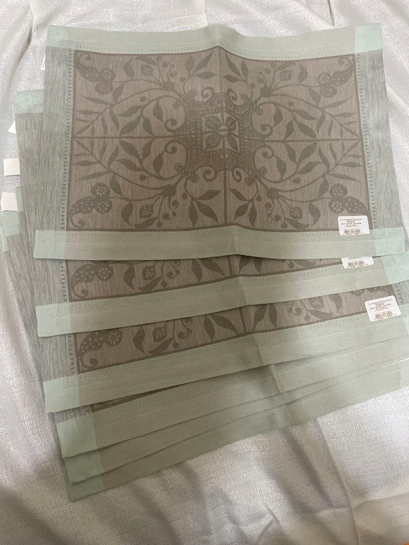 新品未使用！ルジャカールフランセ麻テーブルランナーランチョン6枚