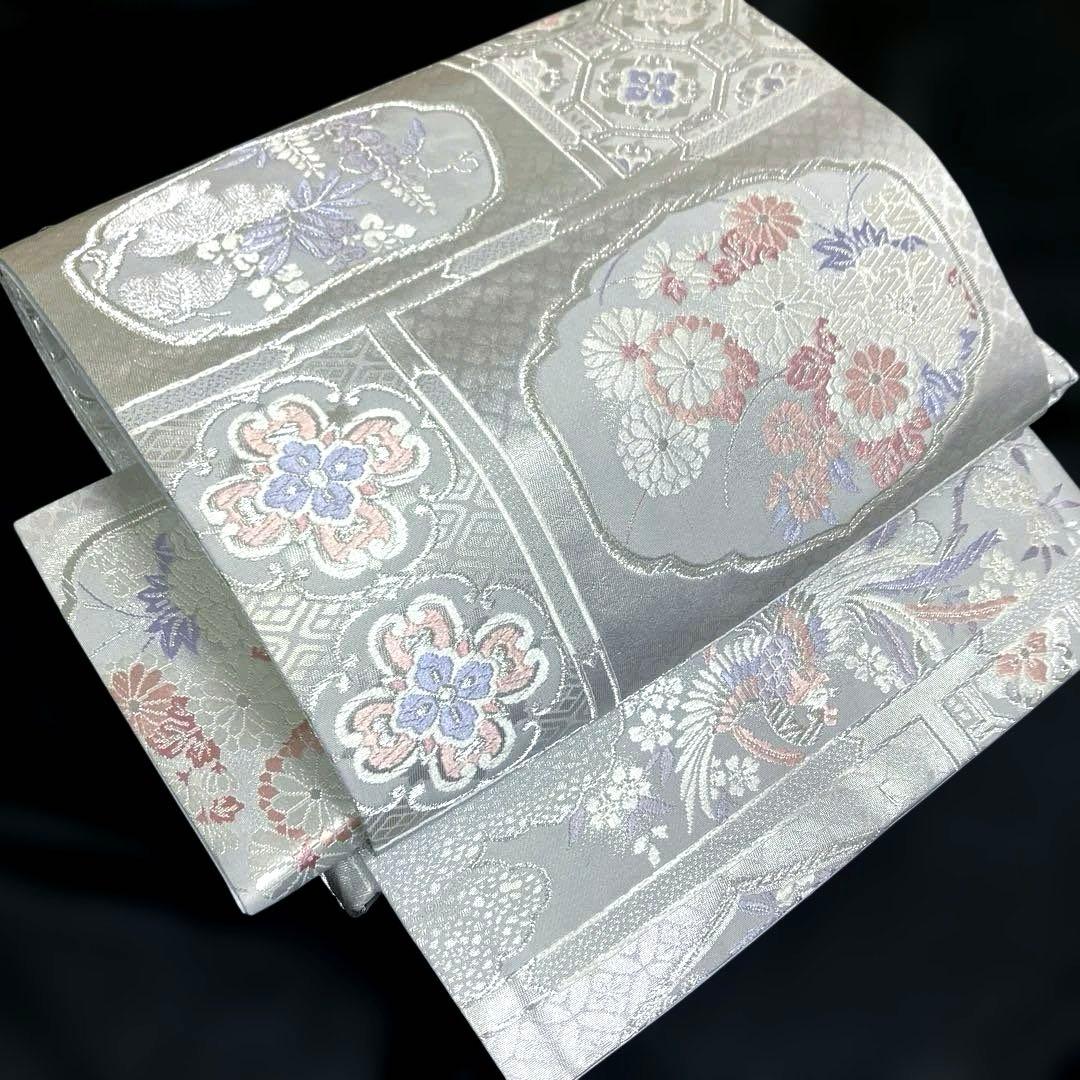 袋帯 ワンタッチ作り帯 マジックテープ 二重太鼓 付け帯【天井鳳凰吉祥