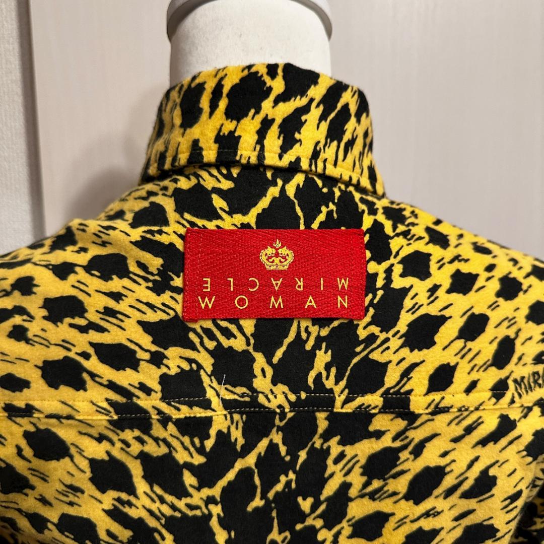 MIRACLE WOMAN　ヒョウ柄骸骨ボタン　サイズ表記なし　HR1157