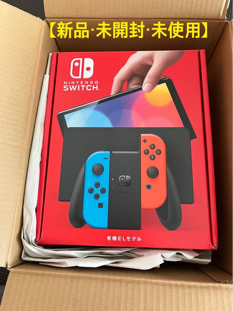 【新品・未使用】Nintendo Switch 有機ELモデル 青/赤 Amazon.com: Nintendo Switch – OLED Model w/Neon Red & Neon Blue