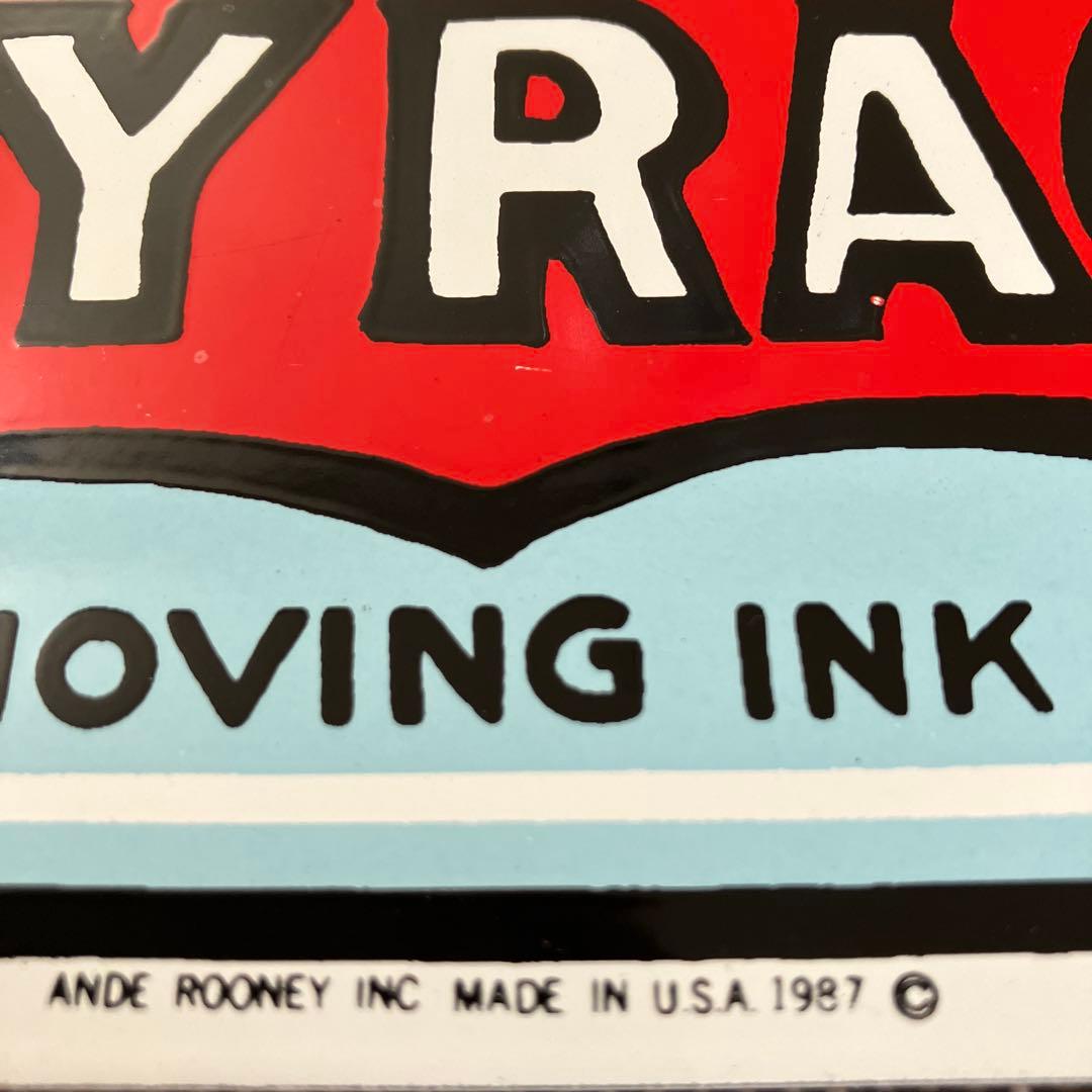 CARTER'S INKYRACER 鉄板 看板 1987年製 USA レトロ