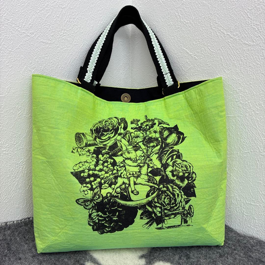 ジョリーフルール エピファニー トートバッグ ライムグリーン - メルカリ