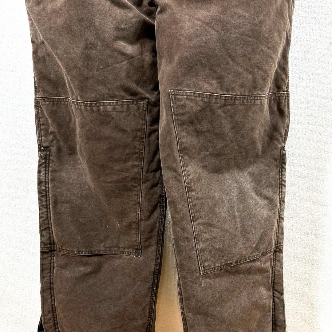 カーハートオーバーオールダブルニーダック地ペインターパンツw50革