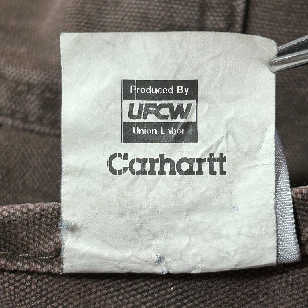 カーハートオーバーオールダブルニーダック地ペインターパンツw50革