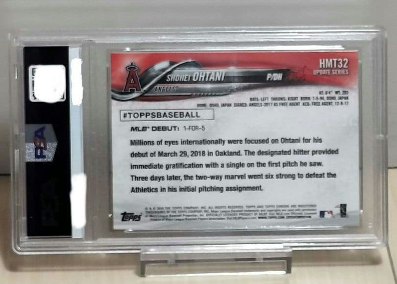 大谷翔平 PSA10 2018 ToppsChrome HMT32 ルーキー - メルカリ