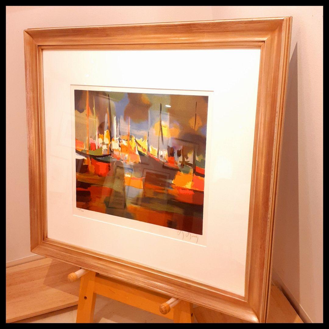 希少　世界300枚　124/300　マルセル・ムーリー作　『船影』　サイン入 希少 世界300枚 124/300 マルセル・ムーリー作 『船影』 サイン入 希少