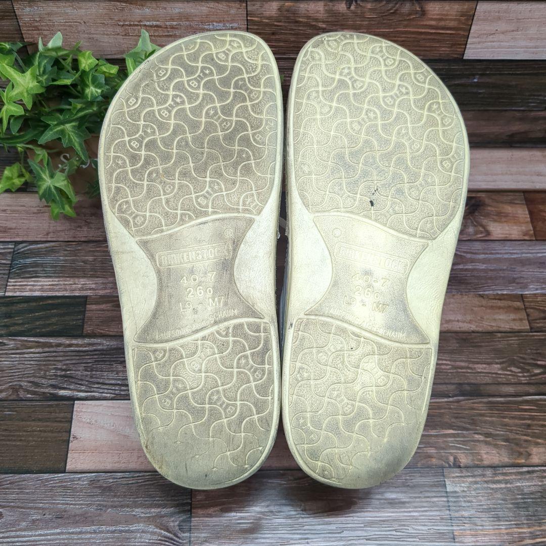 ビルケンシュトック パサデナ 本革 レザー レギュラー 白 サイズ40