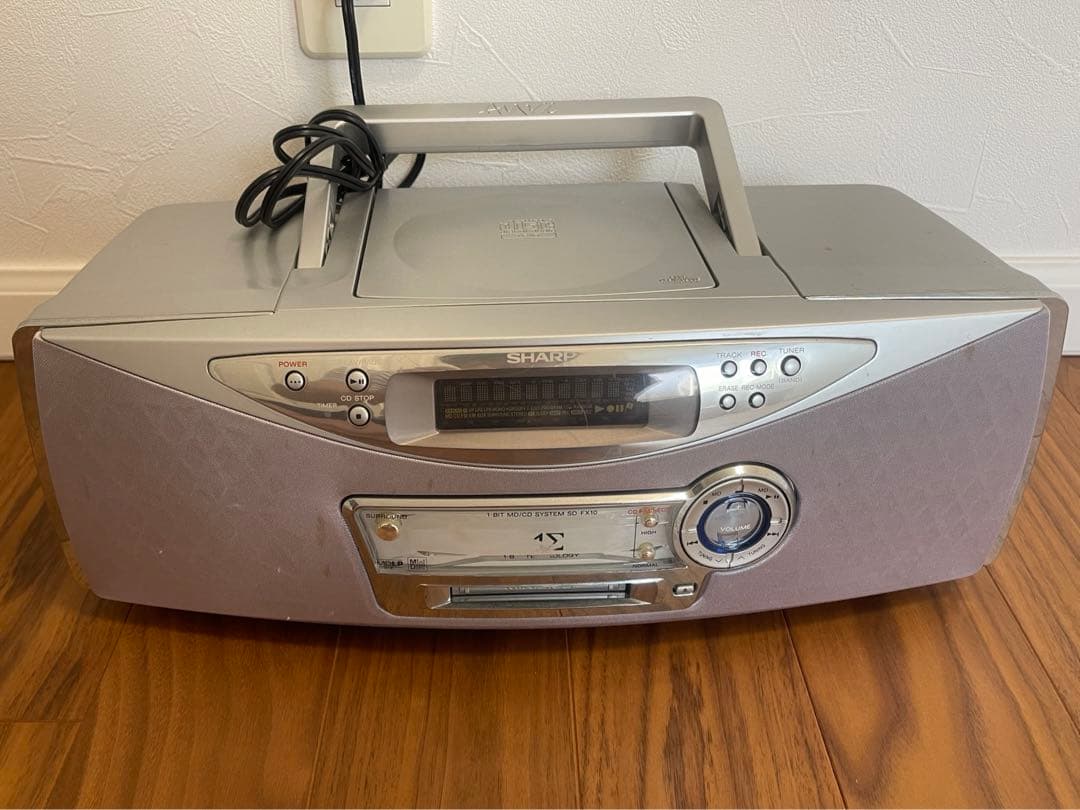 SHARP CD・MD・ オーディオ機器 シルバー - メルカリ