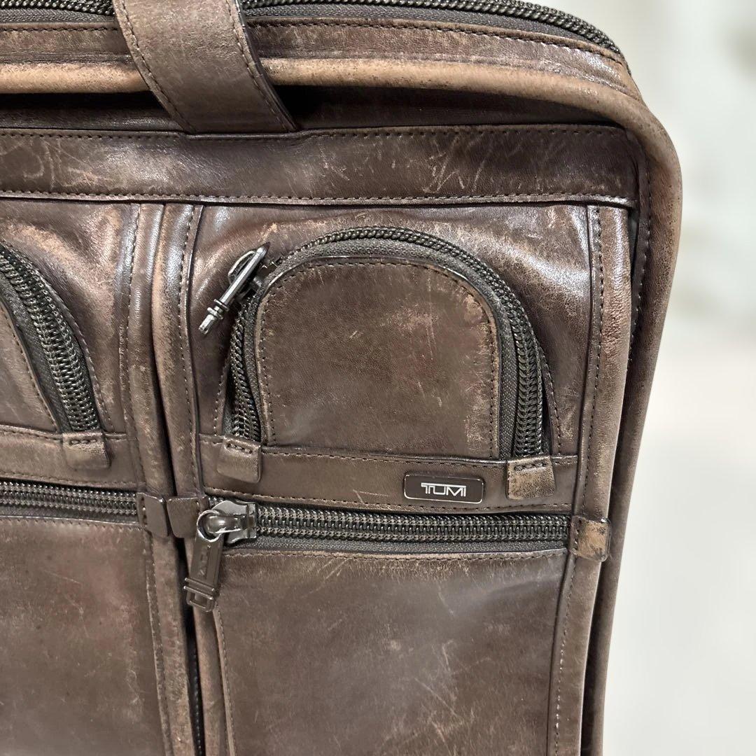 TUMI トゥミ レザービジネスバッグ ブラウン 96114BH - メルカリ