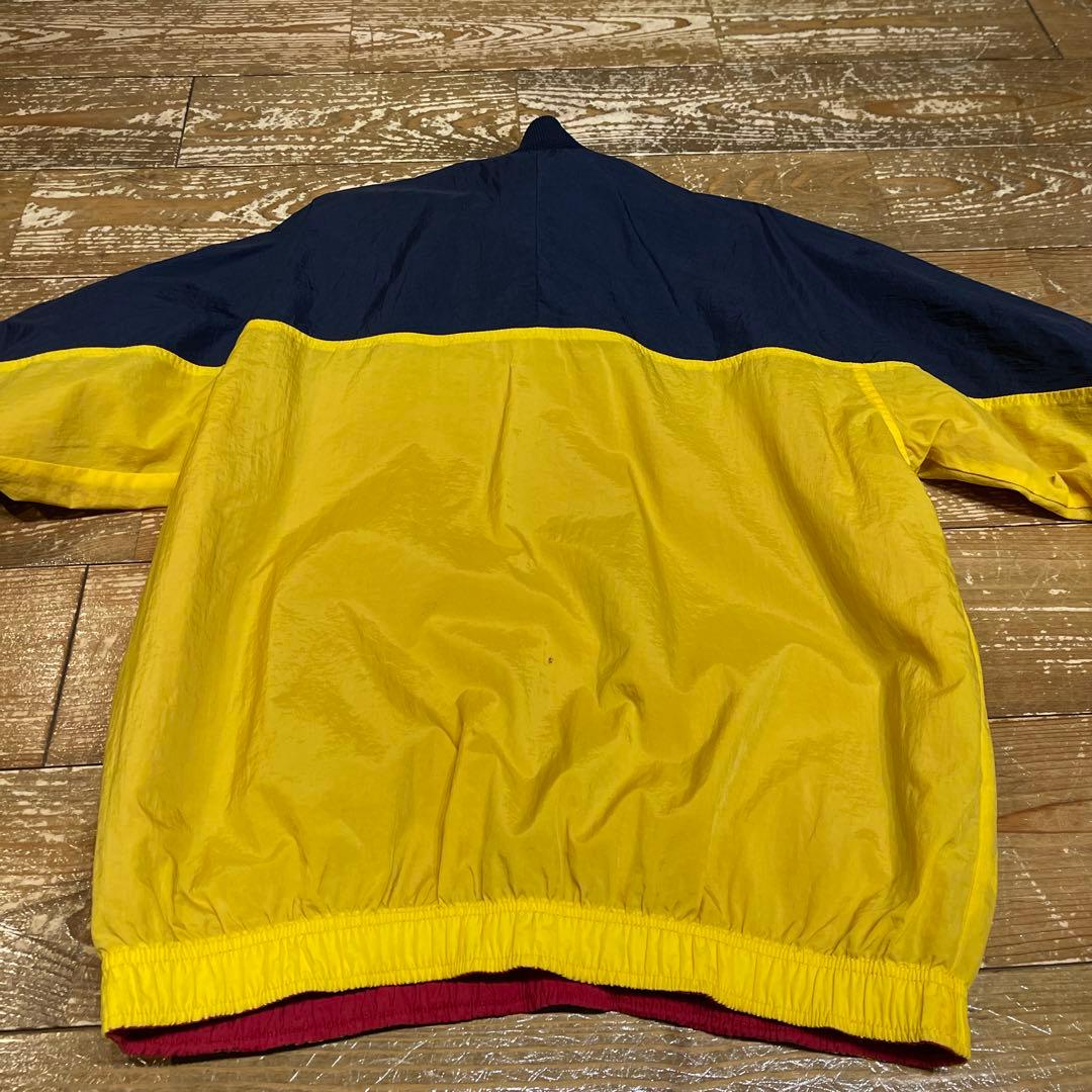 ナイキ nike XL ナイロンジャケット リバーシブル ロゴ刺繍 90s 希少