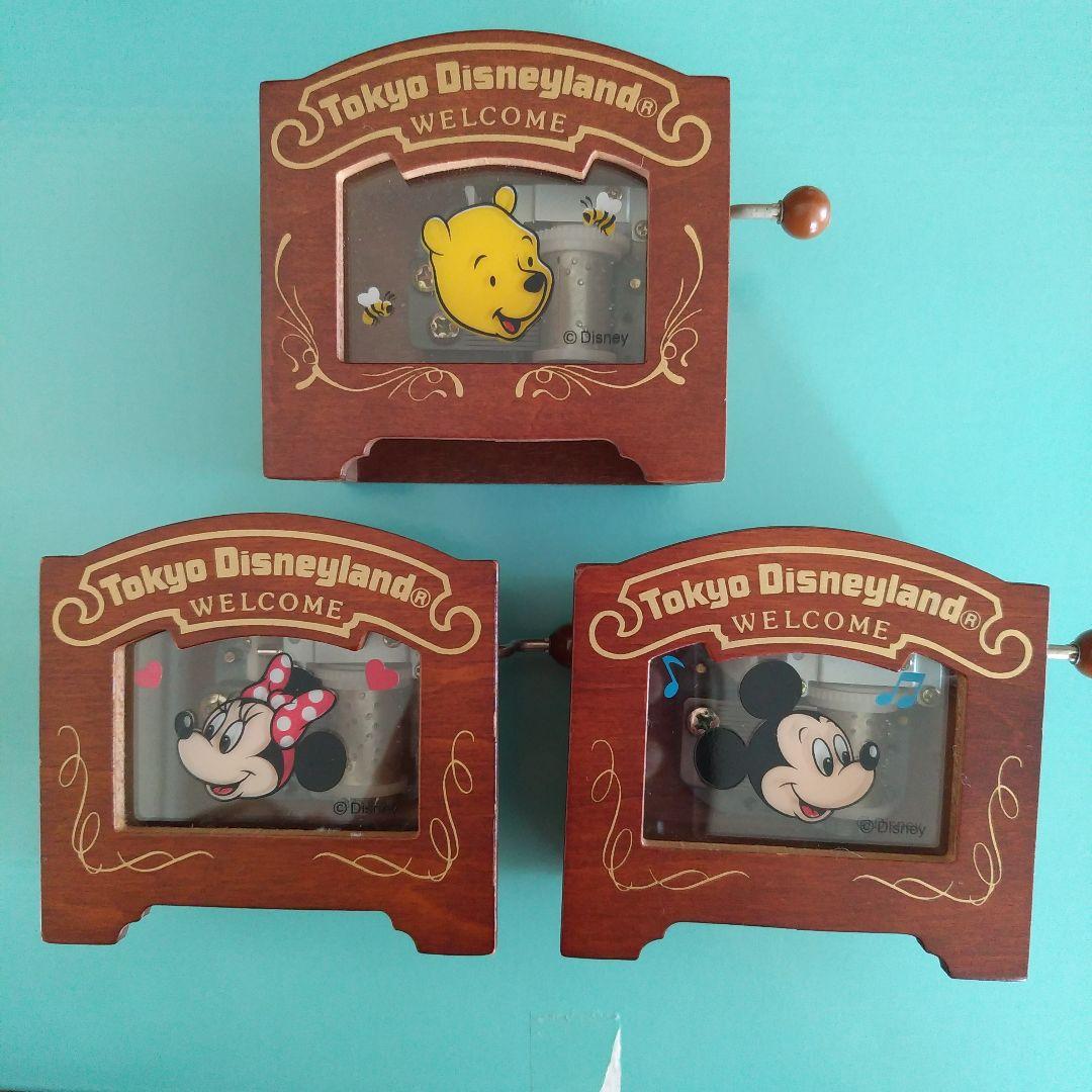 東京ディズニーランド 木製手回しオルゴール - メルカリ
