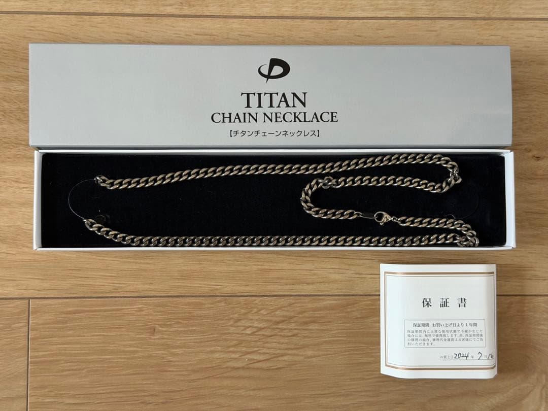 美品　ファイテン チタンチェーン ネックレス 60cm phiten Phiten（ファイテン） チタンチェーンネックレス 60cm【公式