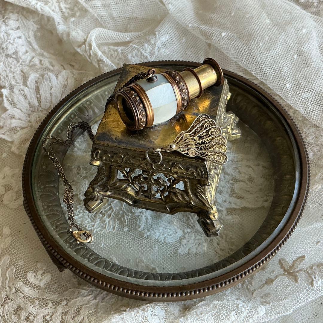 フランスアンティーク ミニチュア エヴァンタイユ 扇子 ミニョネット