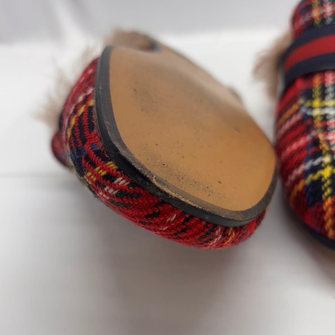 GUCCI プリンスタウン タータンチェック ファーミュール 497309 - メルカリ