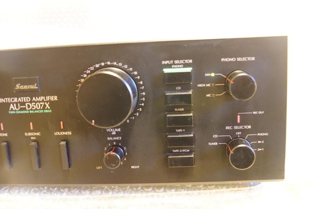 SANSUI プリメインアンプ AU-D507X 音出し確認 - メルカリ