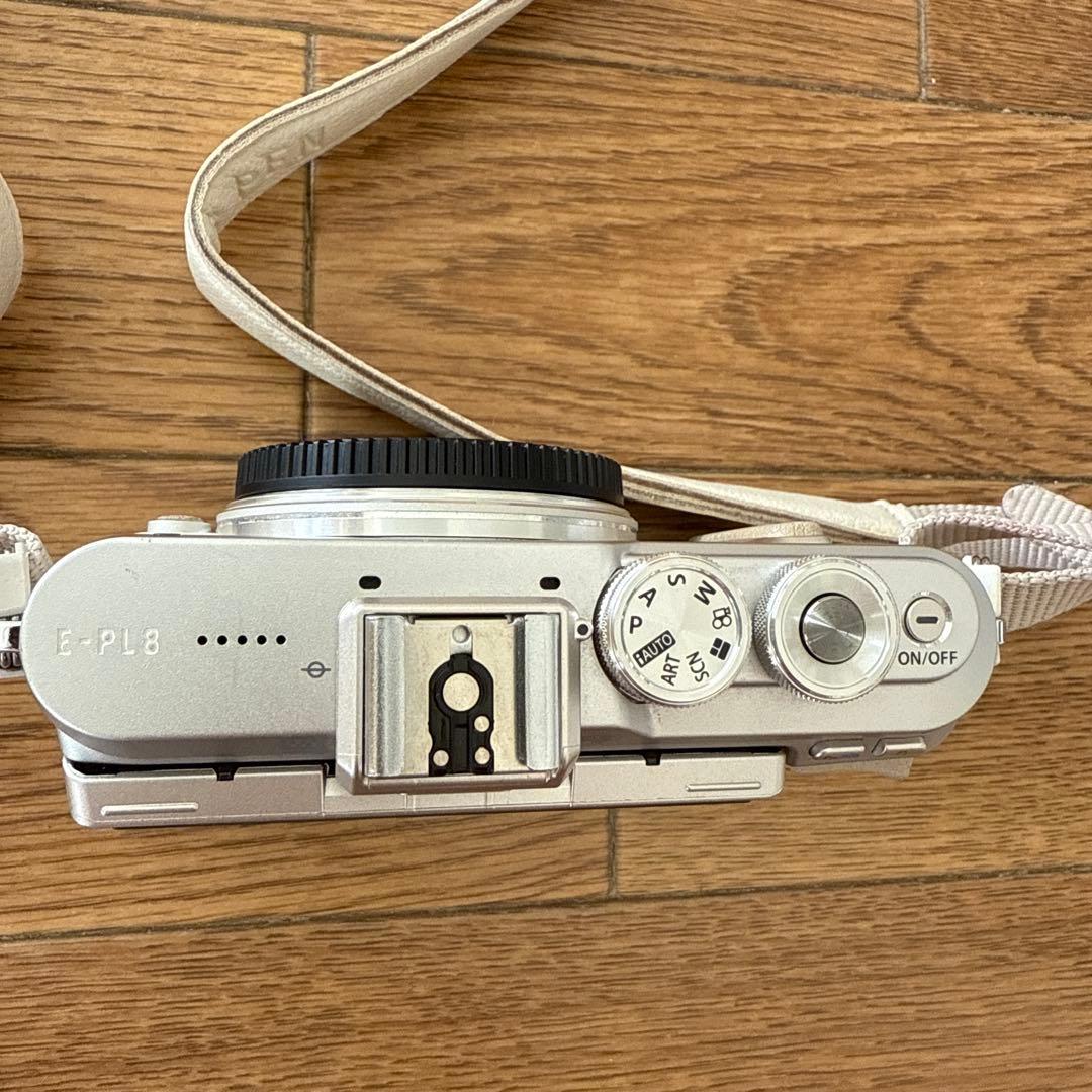OLYMPUS PEN E-pl8 ホワイト 40-150mmレンズ(ジャンク) - メルカリ