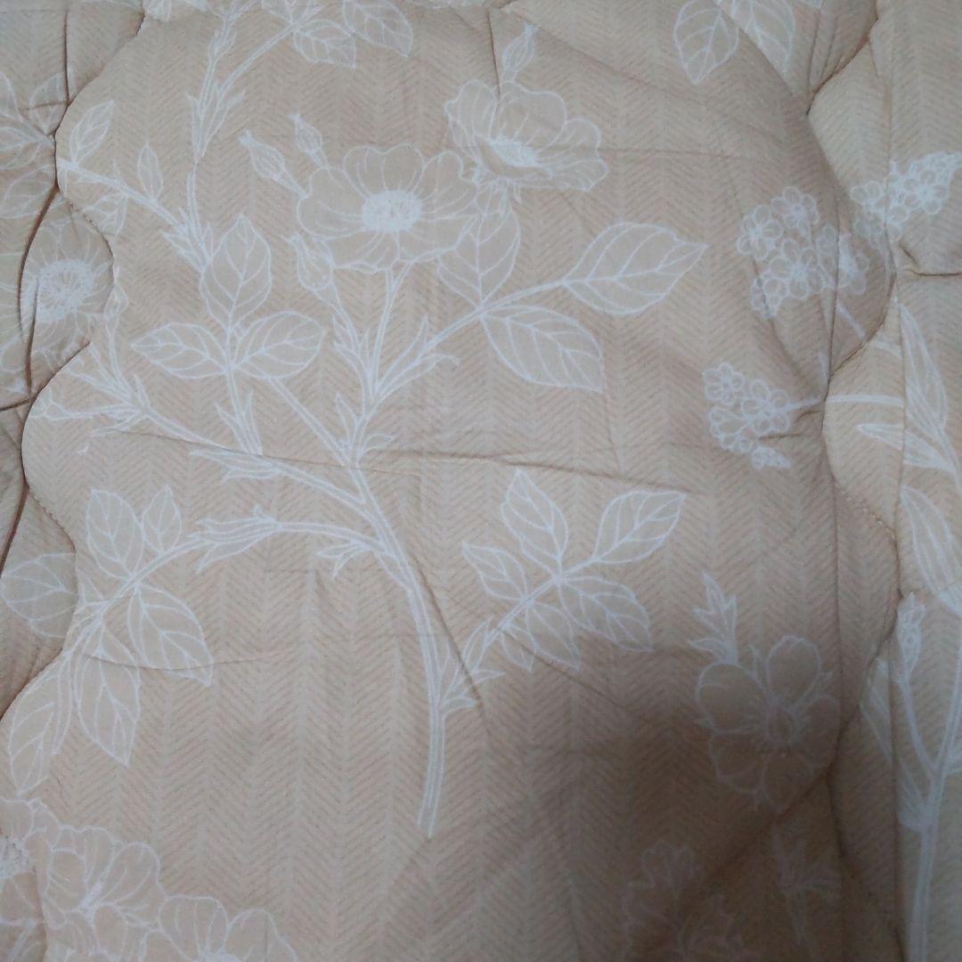 西川 ウール敷布団 CLASINO ベージュ 花柄 シングル