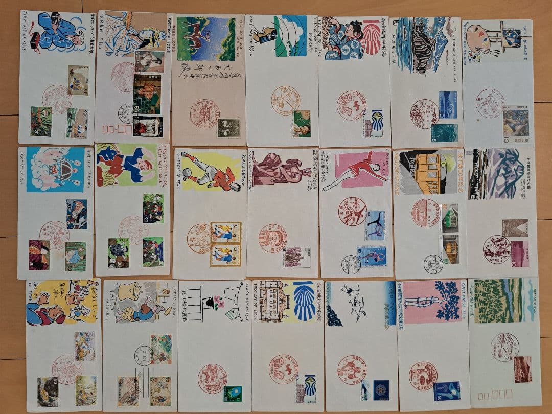 (マッサーはやし)　初日カバー　松屋木版　219通　日本