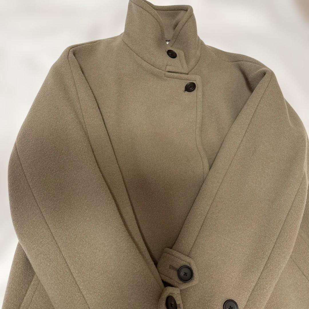 green label relaxing メルトンスタンドカラーコート モカ - メルカリ