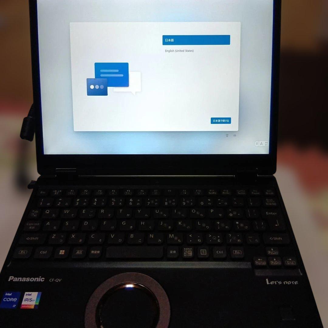 最終値下panasonic Let's note QV1 CF-QV1QFNCR - メルカリ