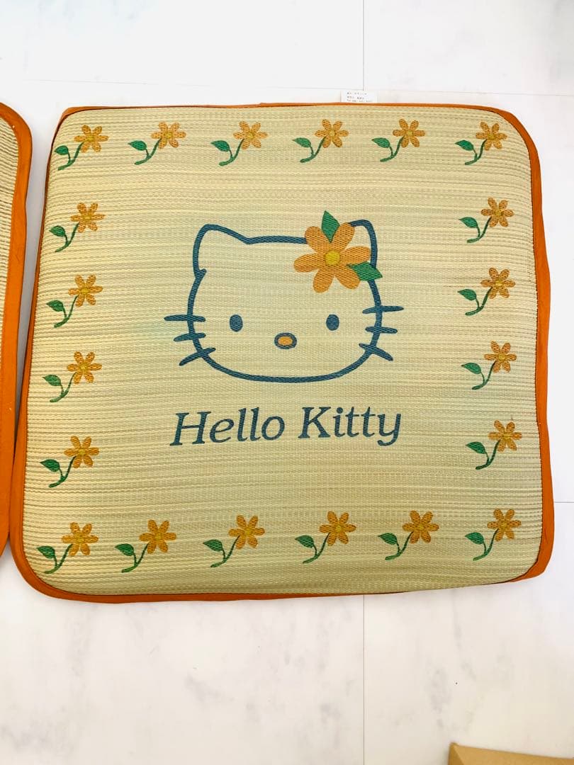 サンリオ ハローキティ い草 クッション 座布団 2個セット 日本限