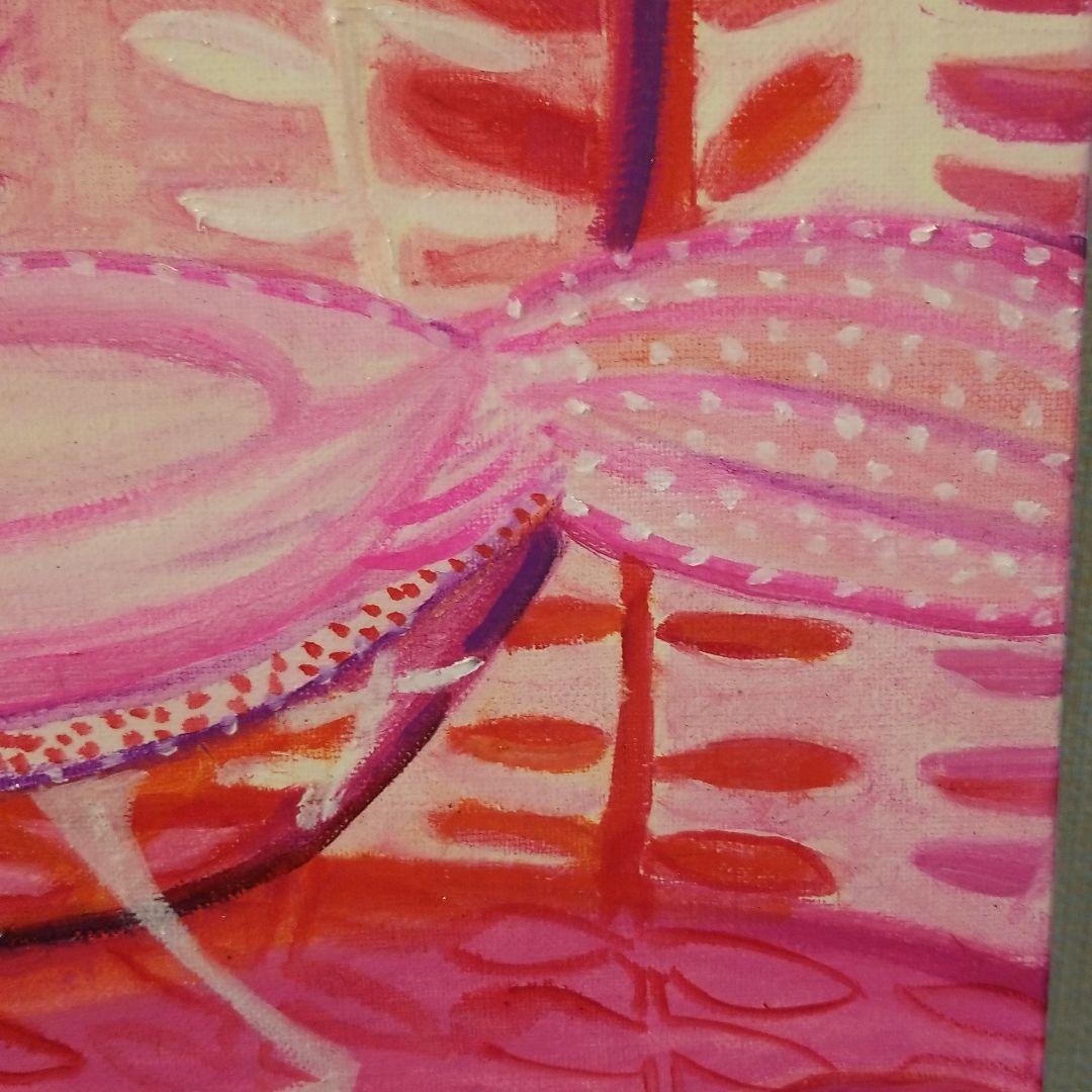 油絵 はち様専用 小鳥さんのかくれんぼ その2 見つけようとする鳥